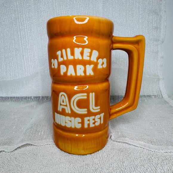 ACL Austin City Limits 2023 Music Fest Orange Tiki Mug Don Q Hawaii Totem - Picture 2 of 6
